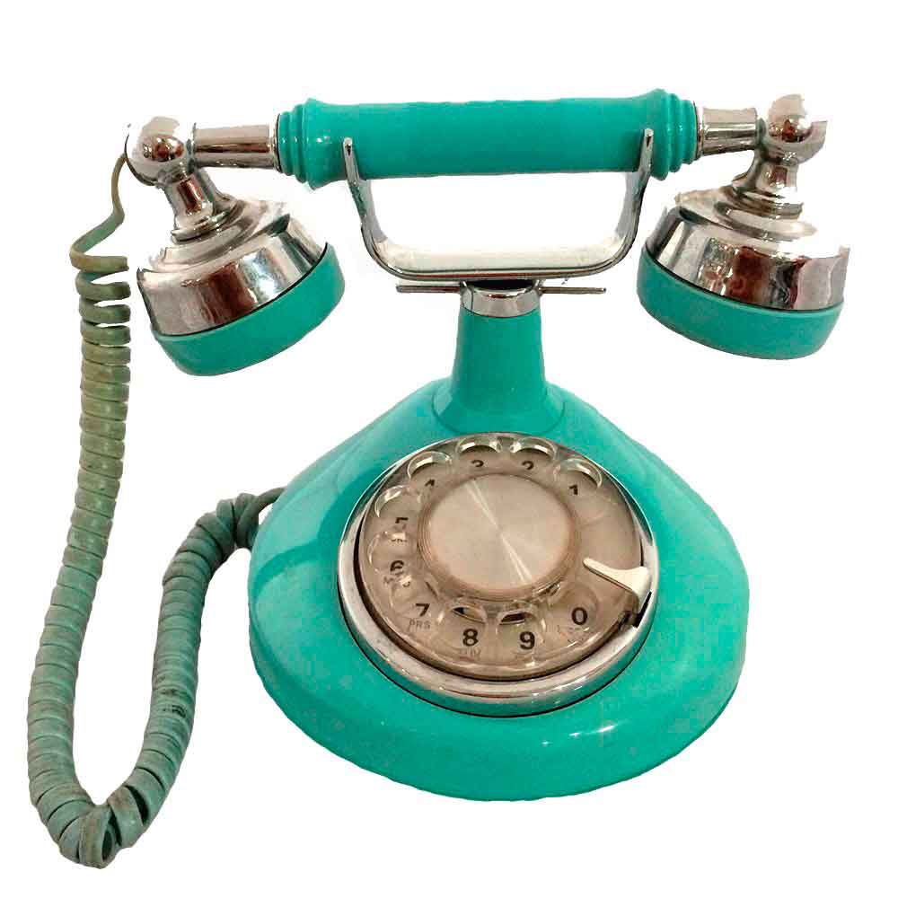 Telefone-De-Mesa-Antigo-Vintage-Azul-70-s