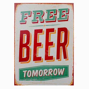 Quadro-Tela-Free-Beer-Tomorrow----------------------------------------------------------------------