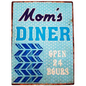Placa-De-Metal-Vintage-Da-Mom-s-Diner