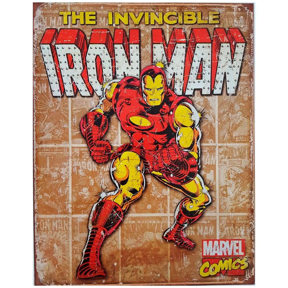 Placa-De-Metal-Iron-Man-Marvel