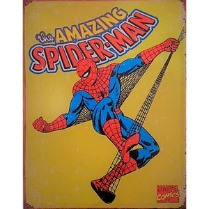 Placa-De-Metal-Spider-Man