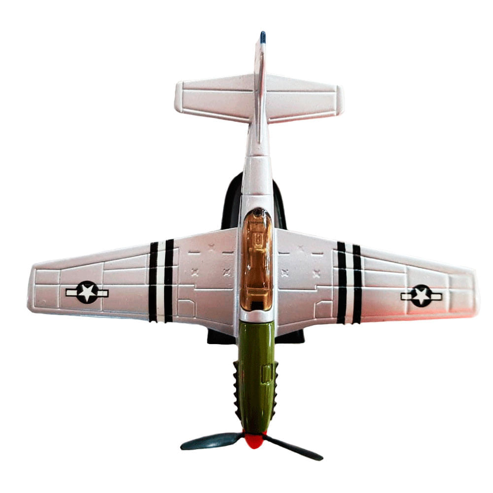 Miniatura-Colecionavel-Aeronave-Classic-Fighter-Prata-01