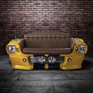 Sofa-Mustang-Limited-Edition-Amarelo---Estofado-Marrom