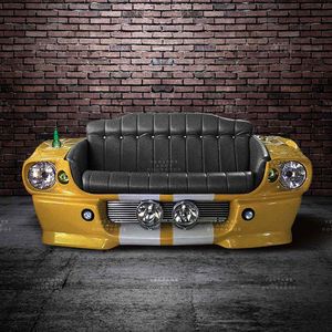 Sofa-Mustang-Baby-Boomers-Amarelo---Estofado-Preto