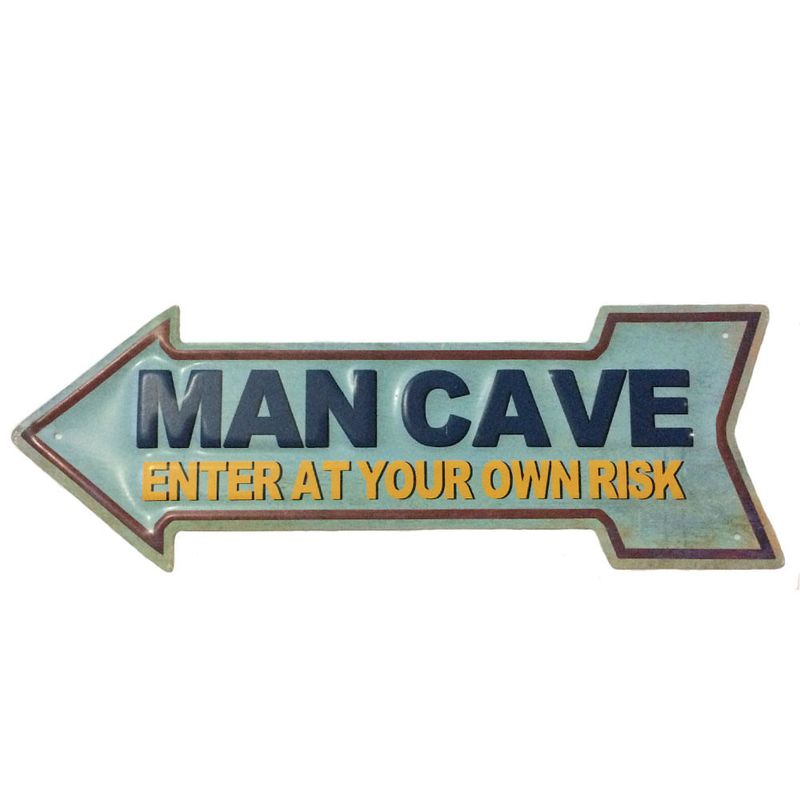Placa-De-Metal-Seta-Man-Cave