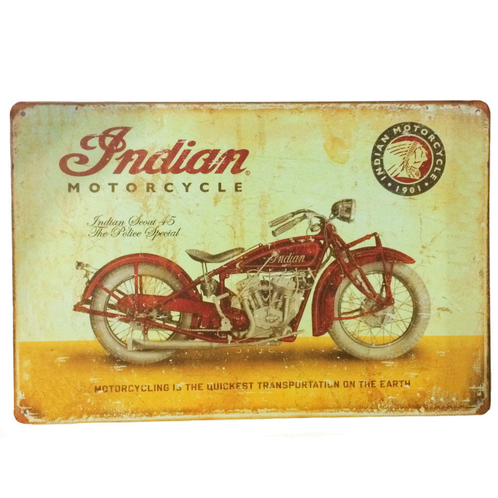 Placa-Decorativa-De-Metal-Indian-Motorcycle