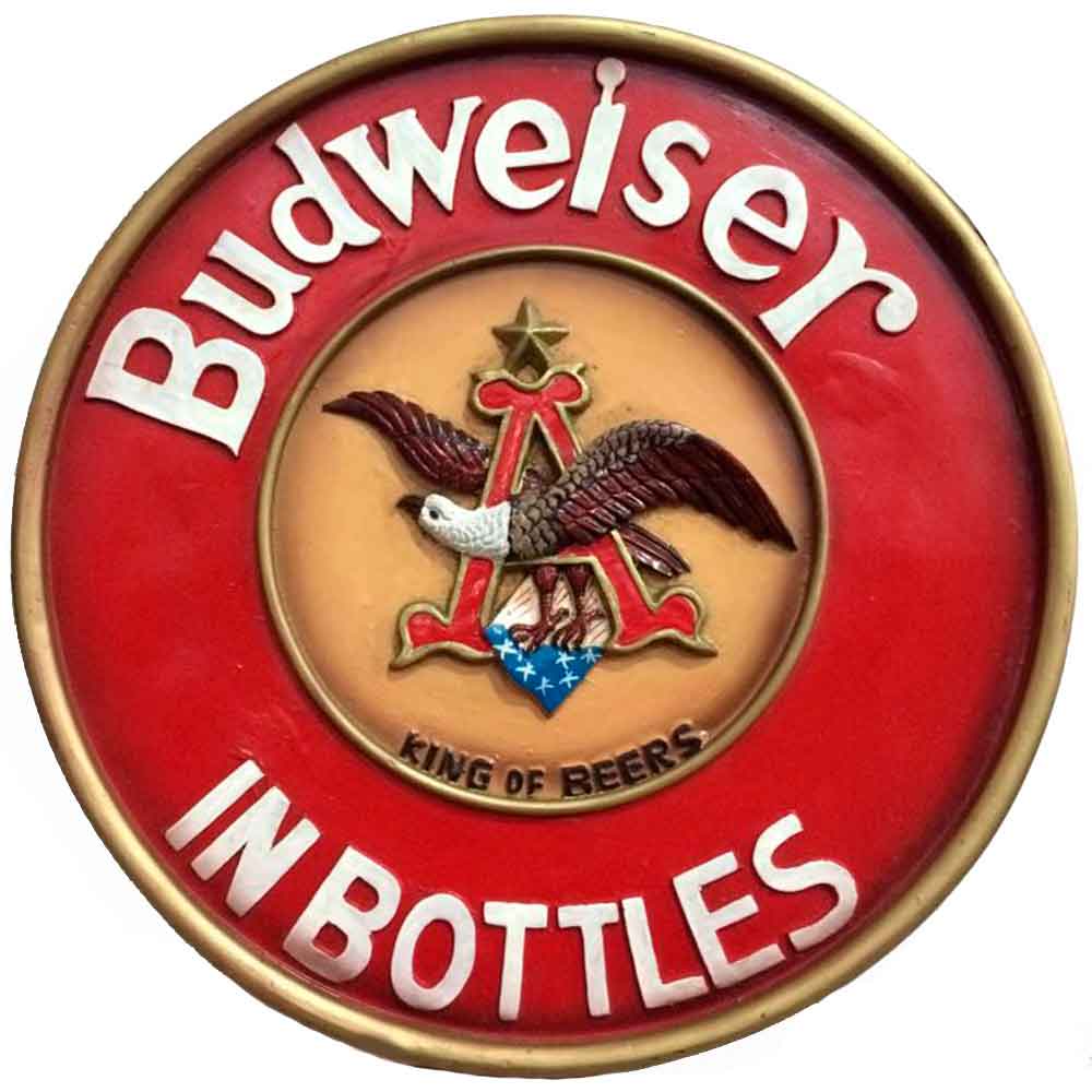 Placa-Budweiser-In-Bottles