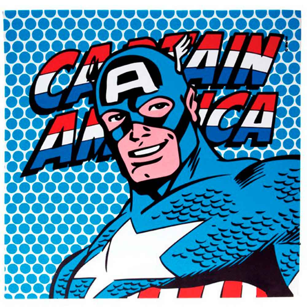 Quadro-Tela-Com-Led-Marvel-Capitao-America