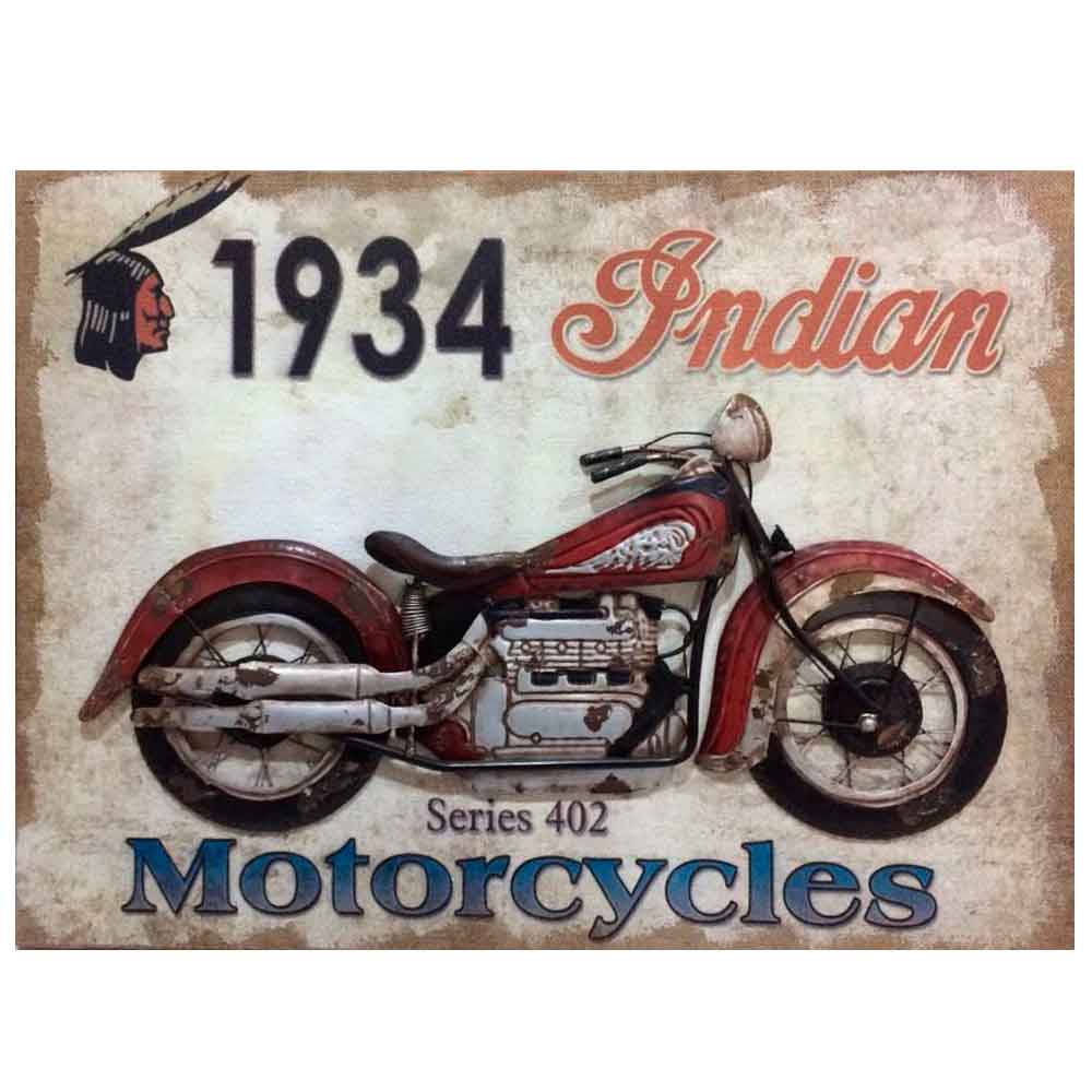 Quadro-Alto-Relevo-Indian-Motorcycle-Serie-402-1934