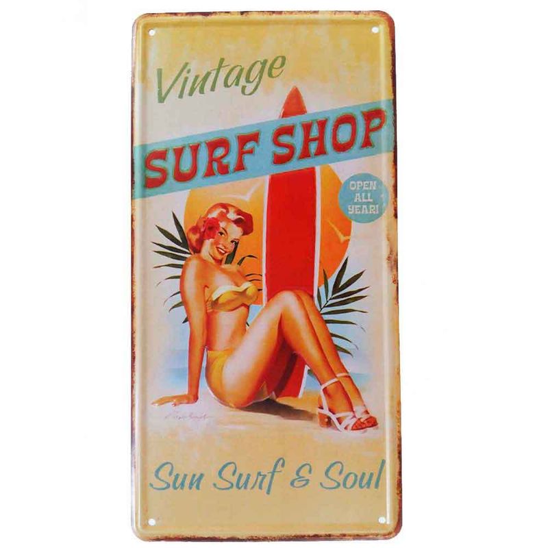 Placa-De-Carro-Decorativa-Em-Alto-Relevo-Vintage-Surf-Shop