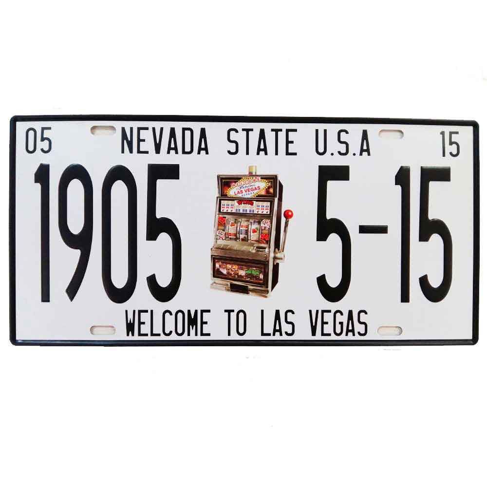 Placa-De-Carro-Decorativa-Em-Alto-Relevo-Nevada-State-Usa