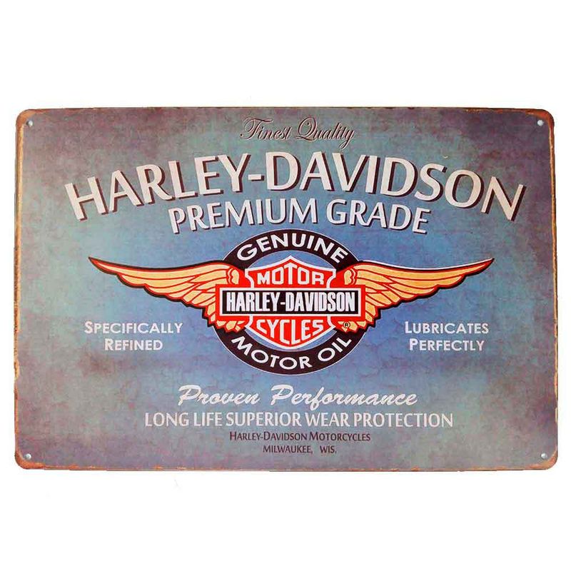 Placa-De-Metal-Decorativa-Harley-Davidson