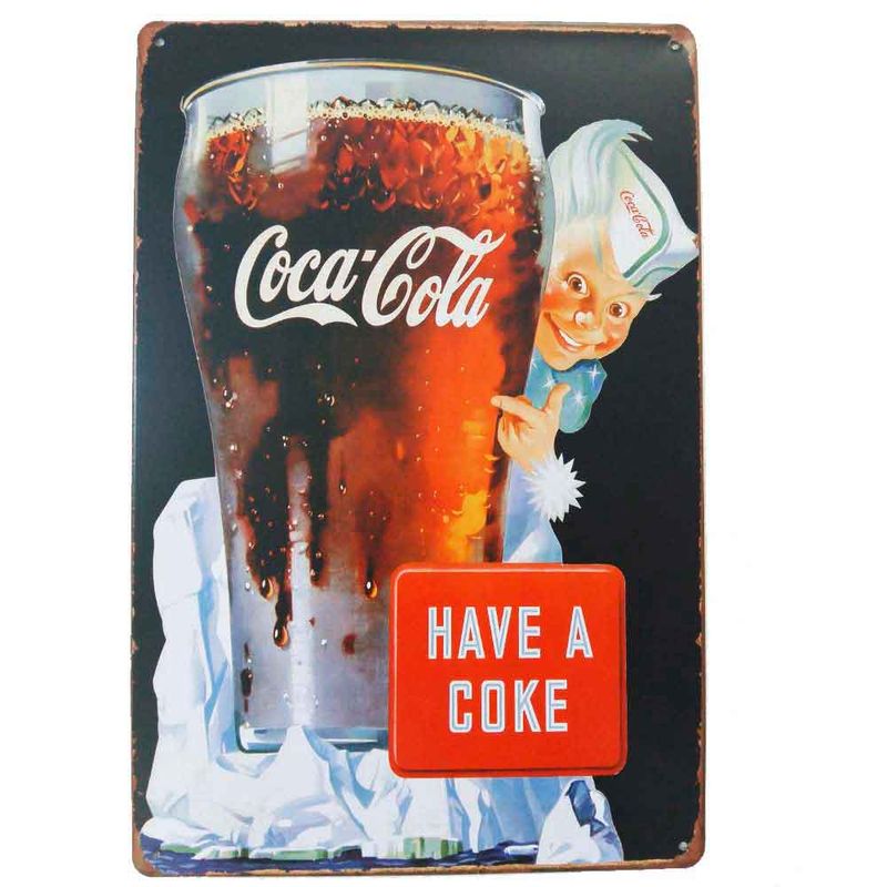 Placa-De-Metal-Decorativa-Coca-Cola-Have-A-Coke-Vintage