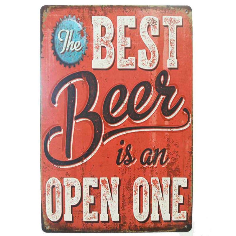 Placa-De-Metal-Decorativa-Best-Beer-Is-An-Open-One