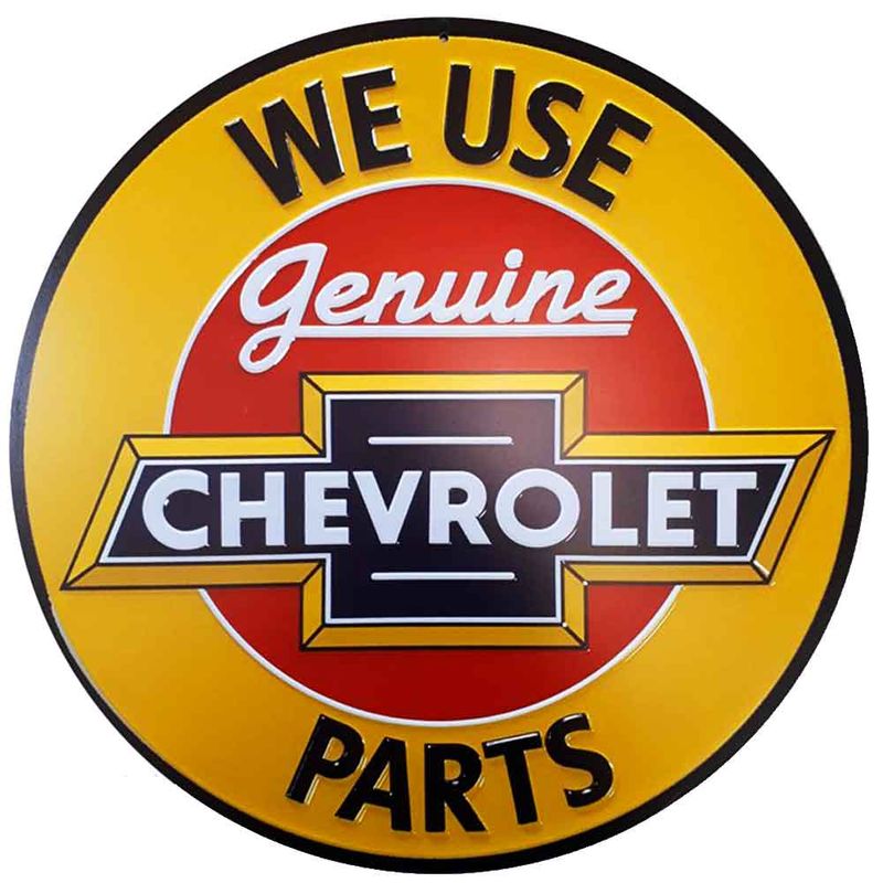 Placa-Decorativa-Mdf-Chevrolet-Genuine-Parts