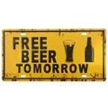 Placa-De-Metal-Decorativa-Free-Beer-Tomorrow