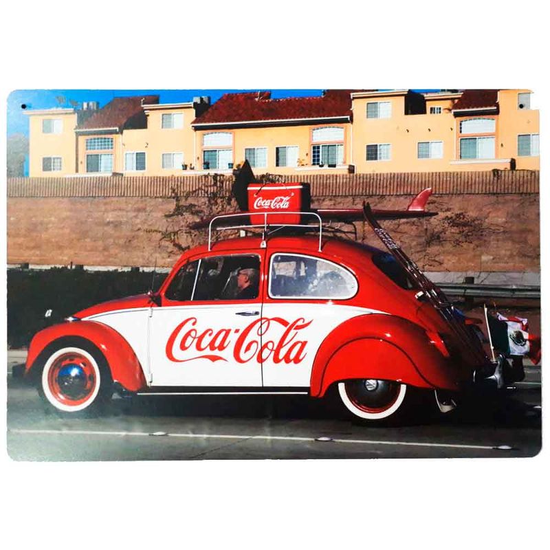 Placa-Decorativa-Mdf-Fusca-Coca-Cola