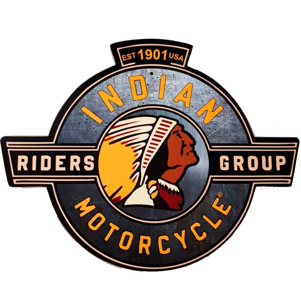Placa-Decorativa-Mdf-Indian-Motorcycle-Est-1901-Usa-Recorte