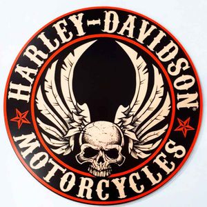 Placa-Decorativa-Mdf-Harley-Davidson-Motorcycle