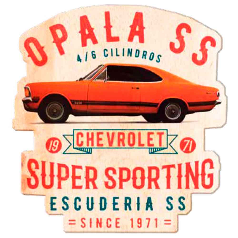 Placa-De-Madeira-Recorte-Gm-Opala-Ss-1971-Laranja