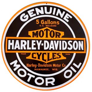 Placa-Decorativa-Mdf-Harley-Davidson-Genuine-Preta---Unica