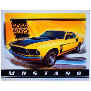 Placa-De-Metal-Mustang