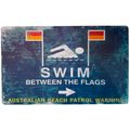 Placa-De-Metal-Swim-Between-The-Flags