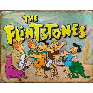 Placa-De-Metal-The-Flintstone