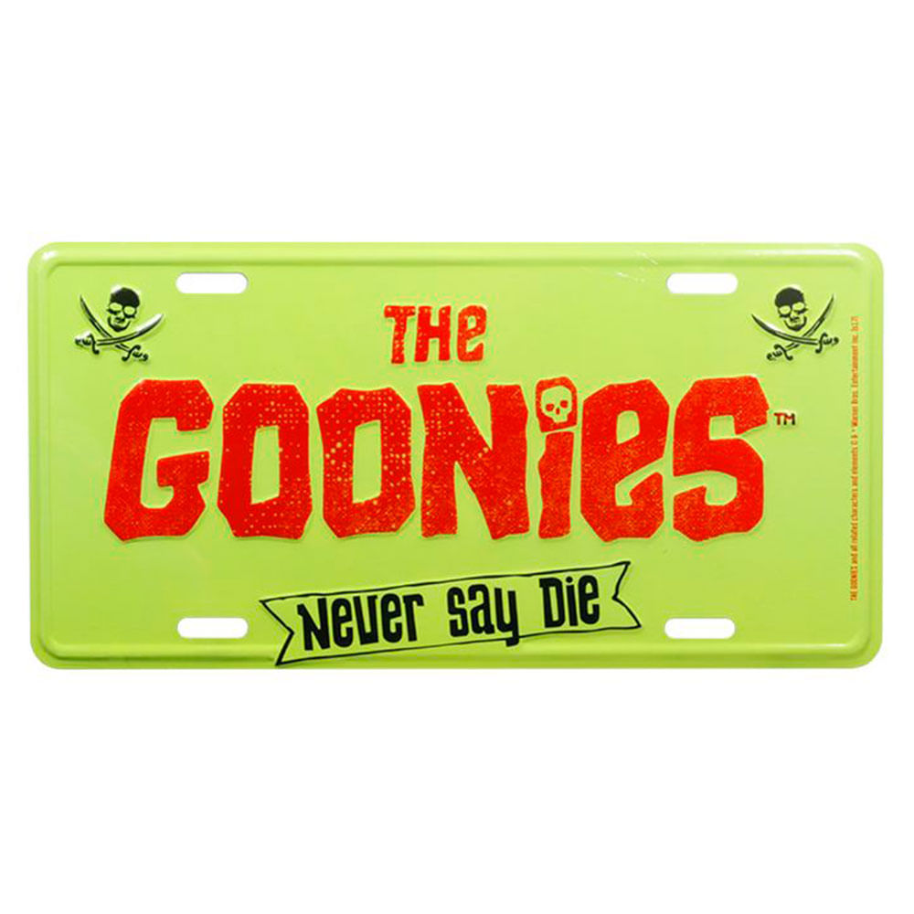 placa-decorativa-de-metal-the-goonies-never-say-die