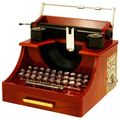 Caixa-De-Musica-Vintage-Maquina-De-Escrever
