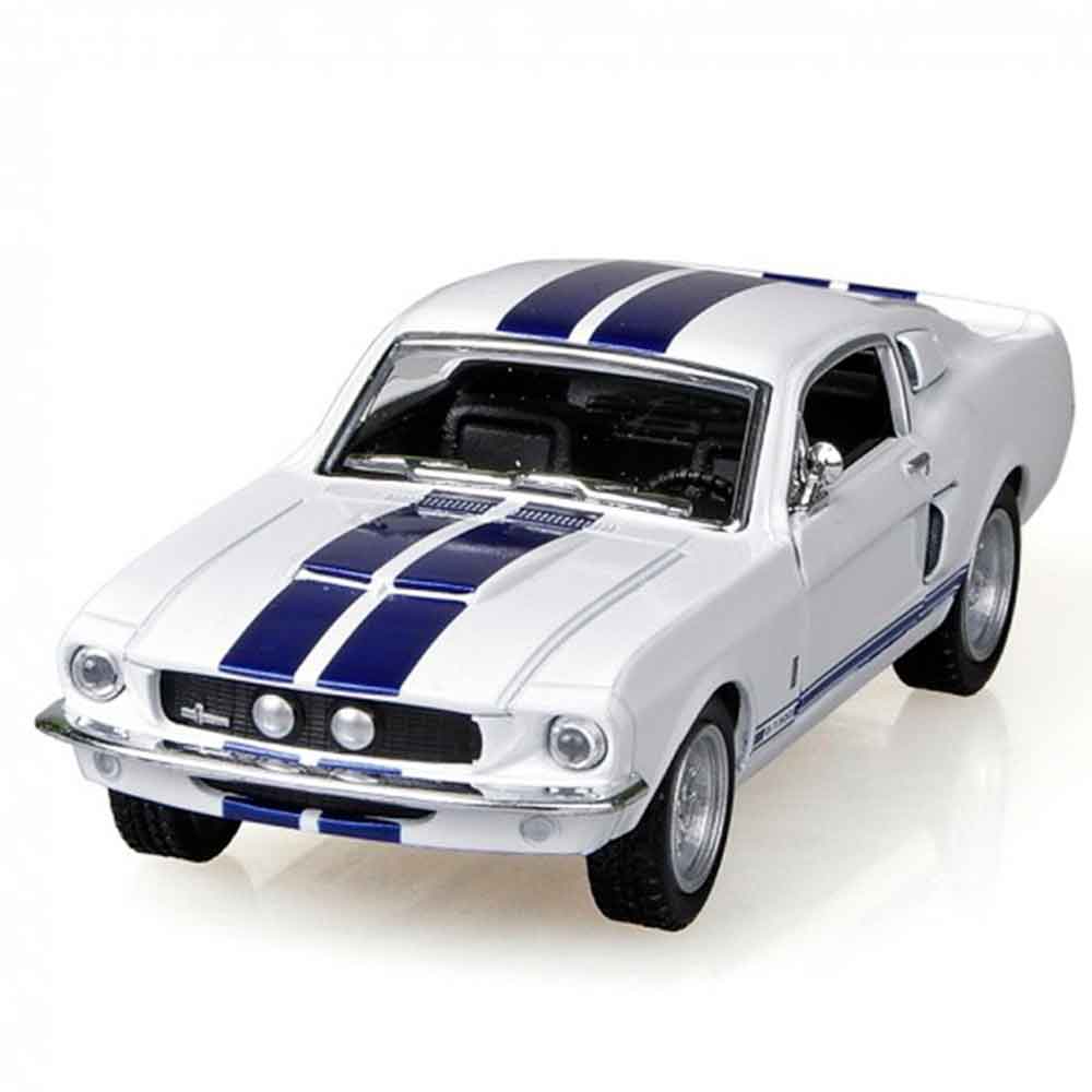 Miniatura-Shelby-Gt-500-1967-Escala-1-38-Branco-E-Azul