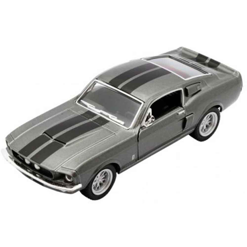 Miniatura-1967-Shelby-Gt-500-Escala-1-38-Cinza-E-Preto