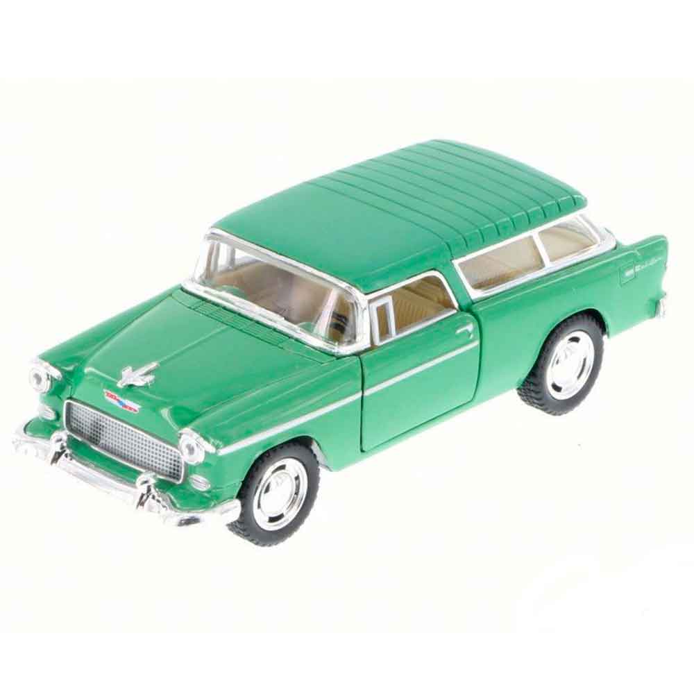 Miniatura-1955-Chevy-Bel-Air-Nomad-Escala-1-40-Verde