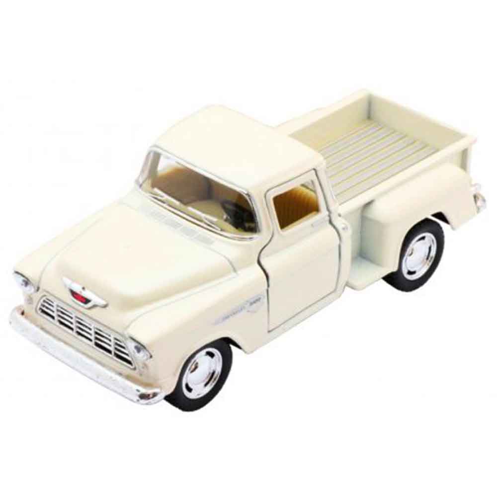 Miniatura-1955-Chevy-Stepside-Pick-up-Escala-1-32-Branco
