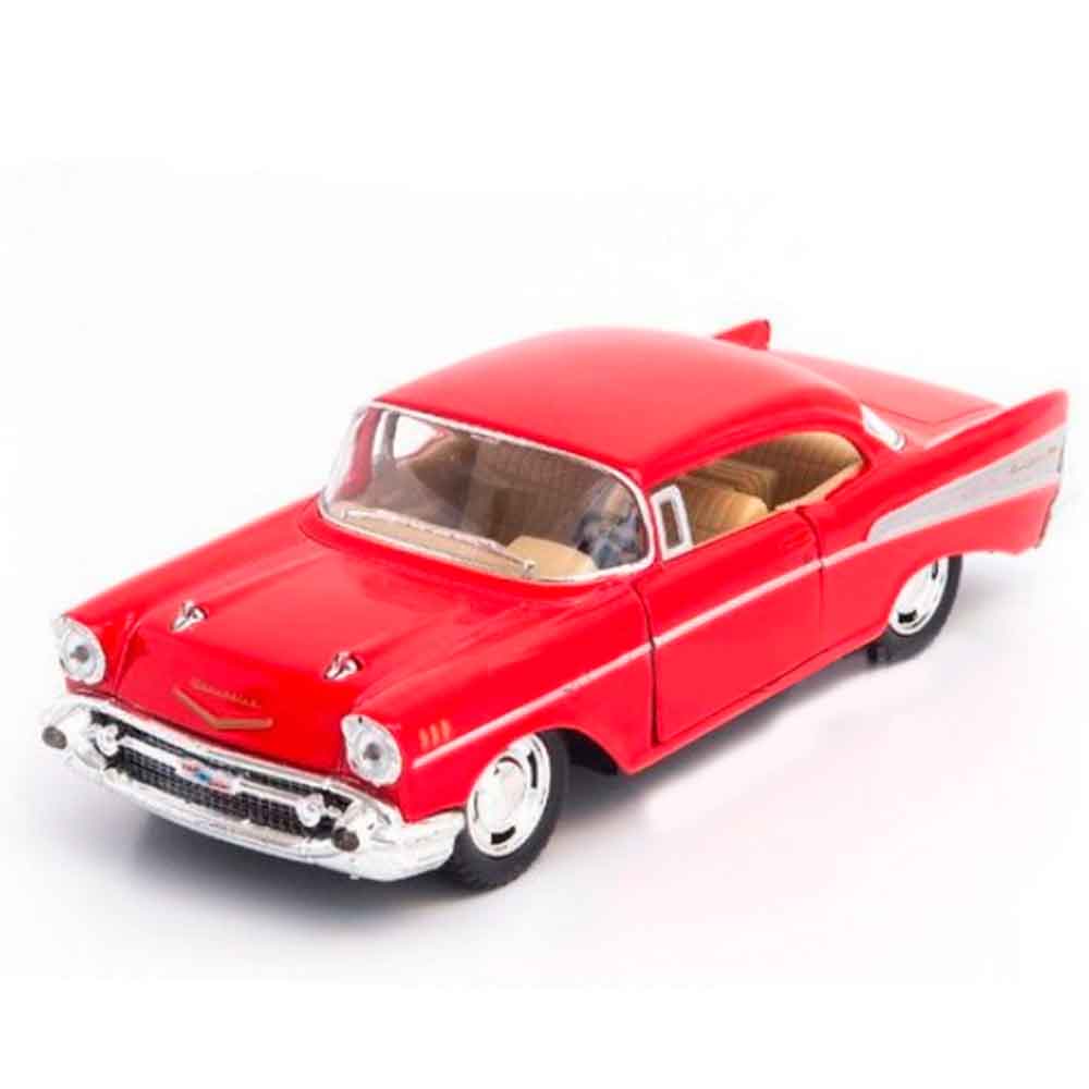 Miniatura-1957-Chevrolet-Bel-Air-Escala-1-40-Vermelho