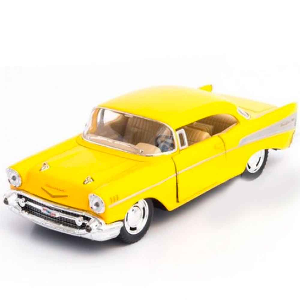 Miniatura-1957-Chevrolet-Bel-Air-Escala-1-40-Amarelo