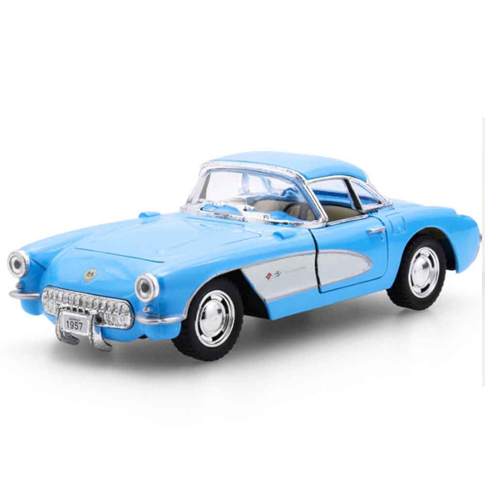 Miniatura-1957-Chevrolet-Corvette-Escala-1-34-Azul