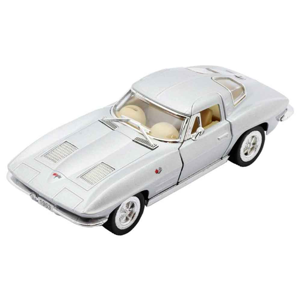 Miniatura-1963-Corvette-Sting-Ray-Escala-1-36-Prata