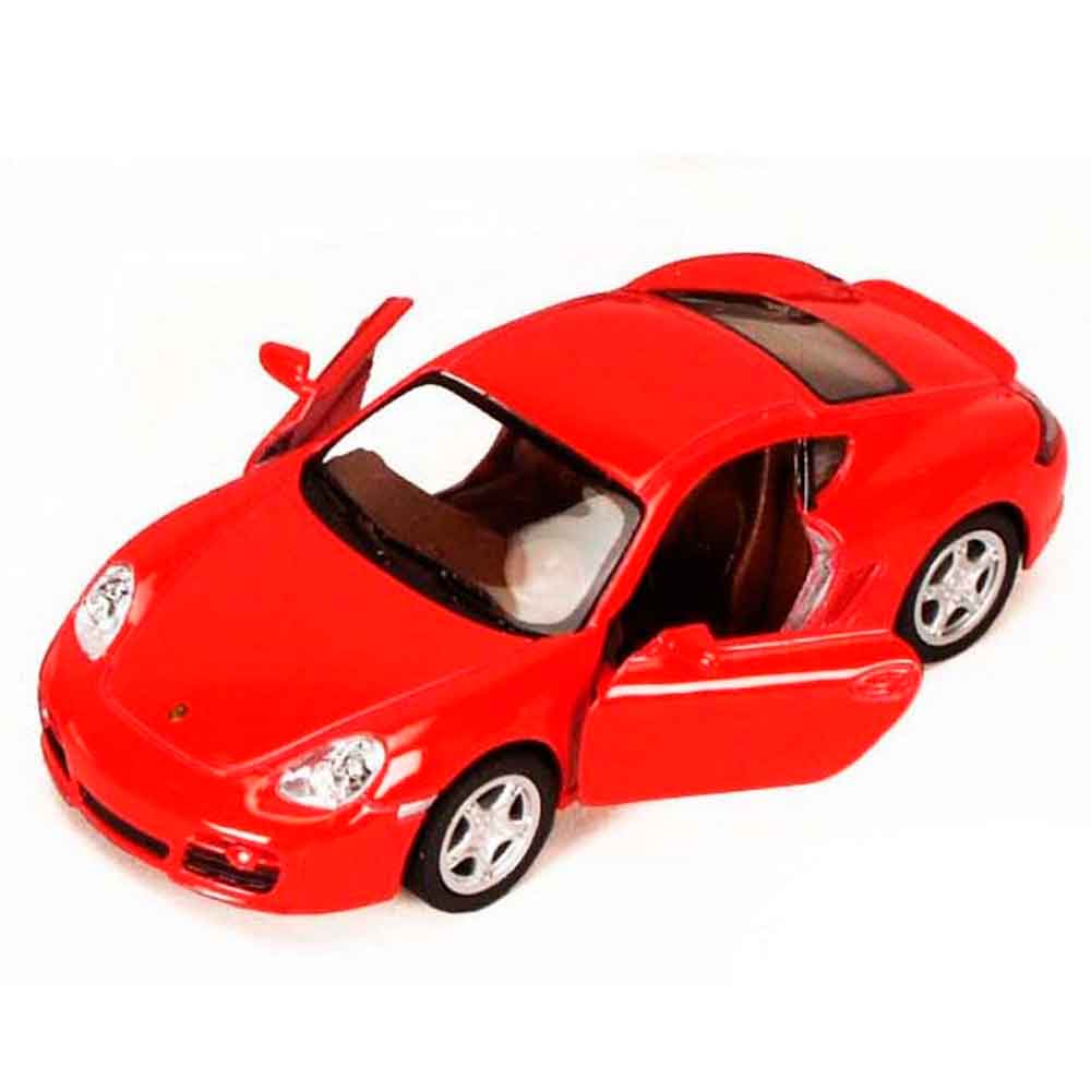 Miniatura-Porsche-Cayman-S-Escala-1-34-Vermelho