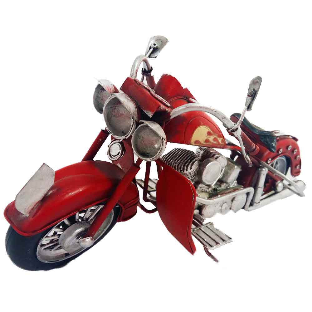 Miniatura-Motocicleta-Harley-Style-Vermelha---------------------------------------------------------