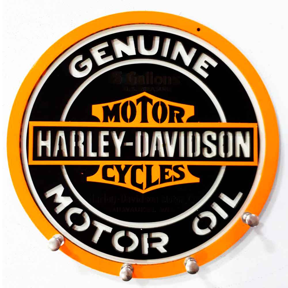 Porta-Chaves-Mdf-Harley-Davidson-Genuine