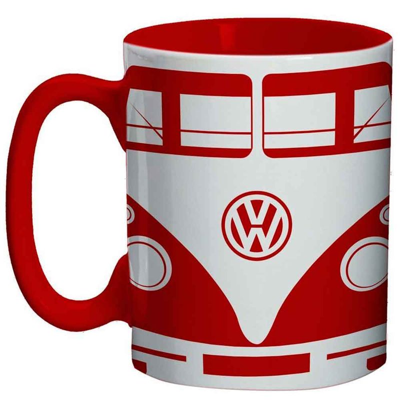 Mini-Caneca-De-Porcelana-Volkswagen-Kombi-Vermelha-135ml