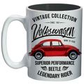 Mini-Caneca-De-Porcelana-Volkswagen-Fusca-Vintage-Branca-135ml