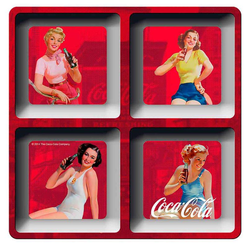 Petisqueira-Quadrada-Pin-Up-Coca-Cola-Retro