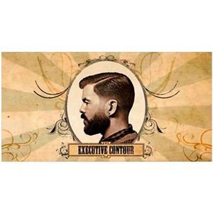 PLACA-DECORATIVA-PARA-BARBEARIAS-HAIR-STYLE-EXECUTIVE-CONTOUR---------------------------------------
