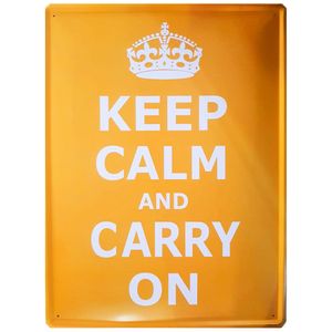 Placa-De-Metal-Keep-Calm-And-Carry-On