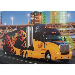 Quadro-Tela-Caminhao-Truck-Amarelo