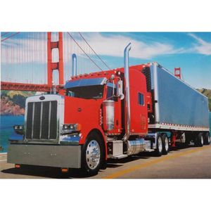 Quadro-Tela-Caminhao-Truck-Vermelho