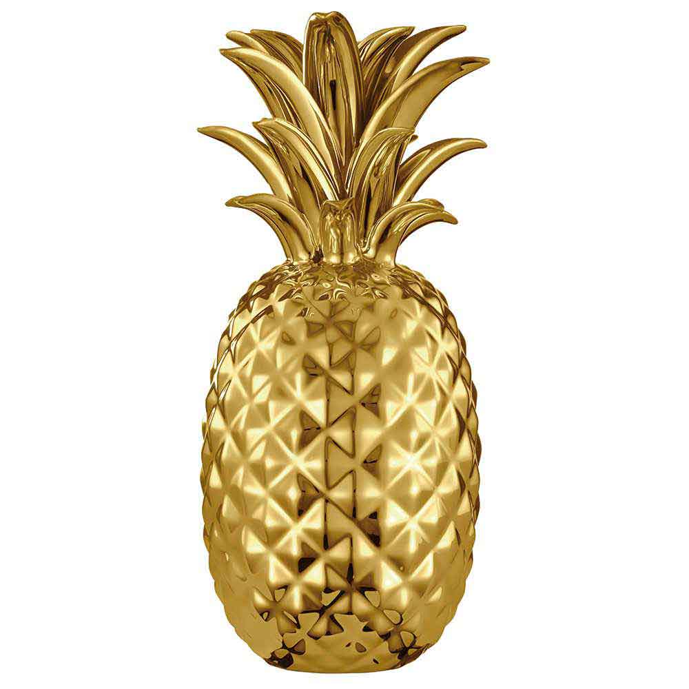 Abacaxi-Decorativo-Centro-De-Mesa-Dourado