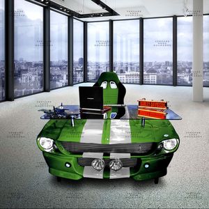 Mesa-de-Escritorio-Mustang-K9--mustang-verde-com-faixa-branca---------------------------------------